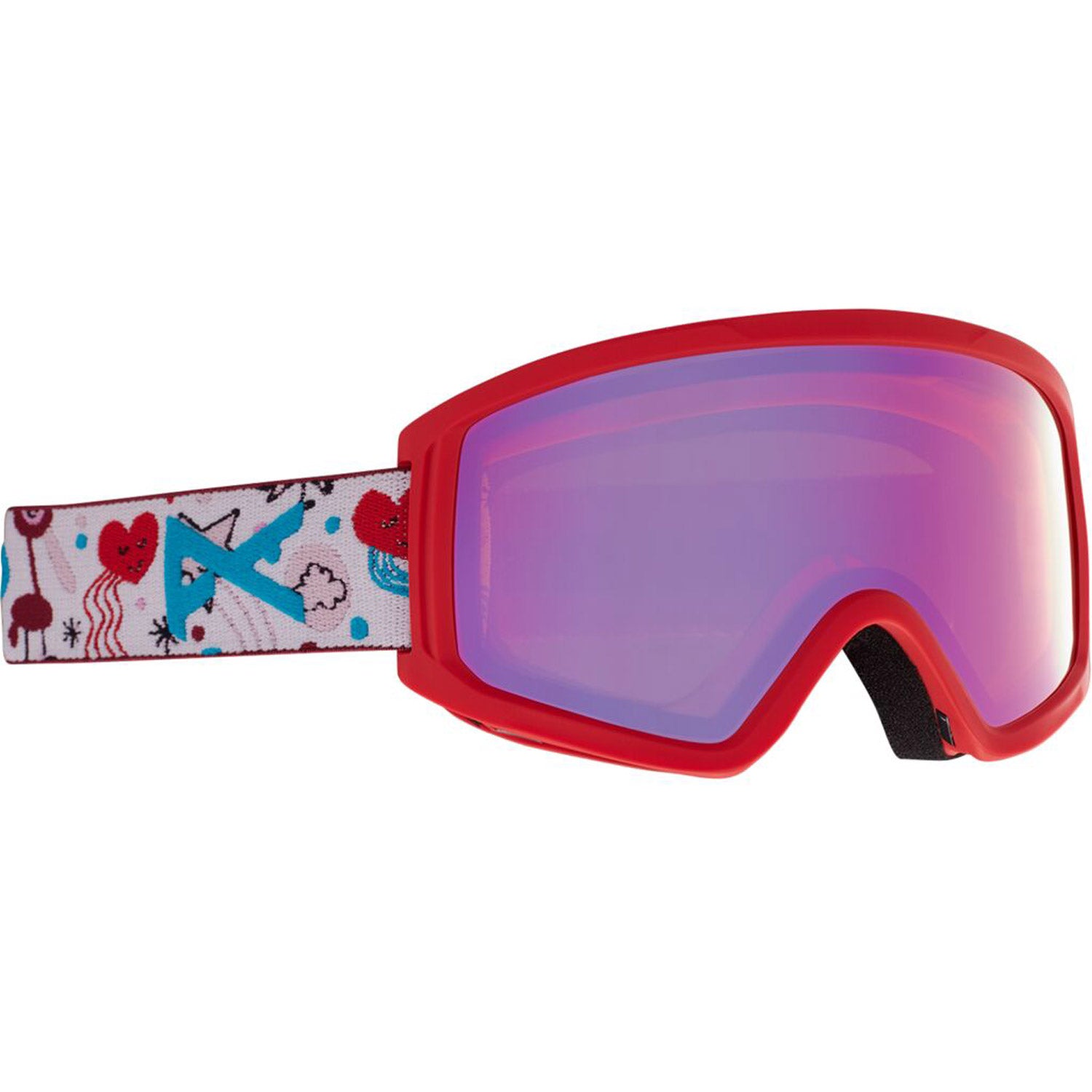 Anon Tracker 2.0 Asian Fit Goggle Doodle Red