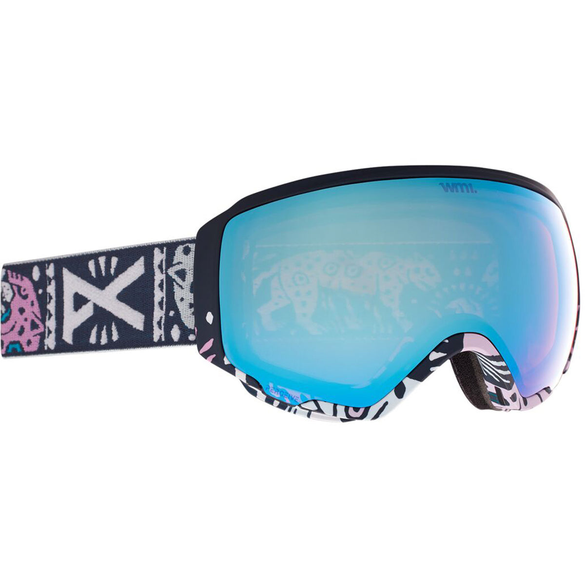 Anon WM1 Goggle 2021 Noom Blue - Perceive Variable Blue Lens w/ Perceive Cloudy Pink Lens