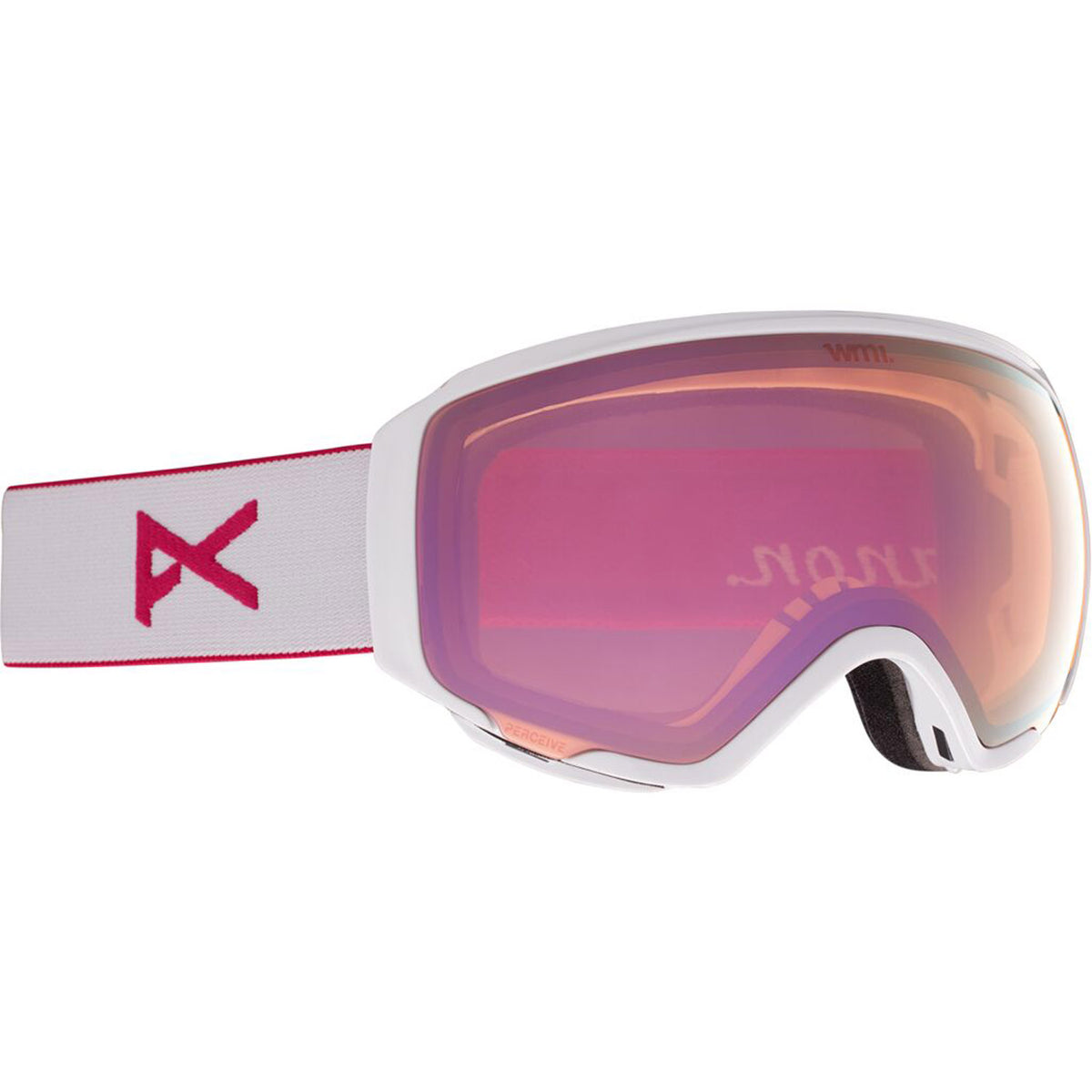 Anon WM1 Goggle 2021 Pearl White - Perceive Cloudy Pink Lens w/ Perceive Variable Blue Lens