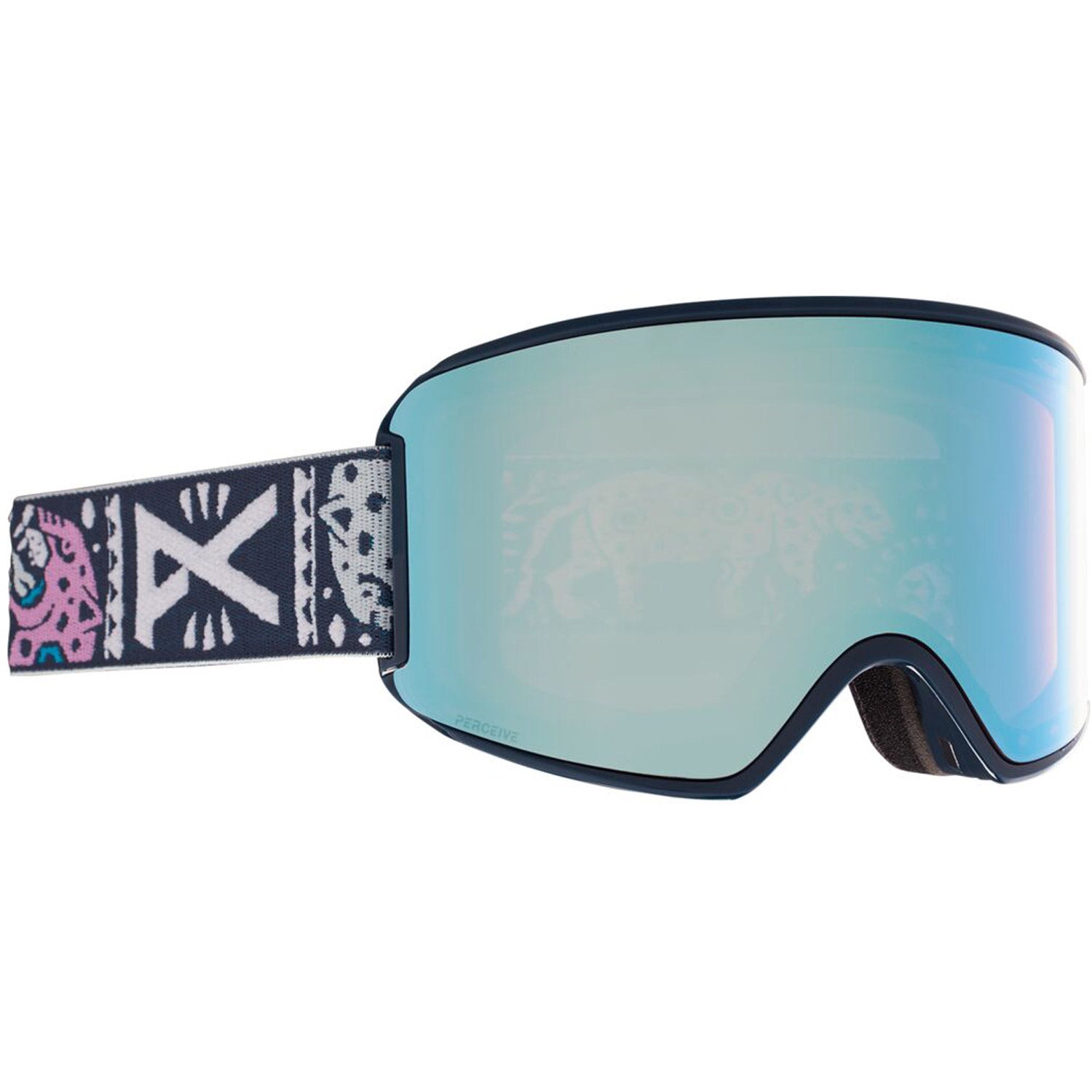 Anon WM3 Goggle 2021 Noom Blue - Perceive Variable Blue Lens w/ Perceive Cloudy Pink LensAnon WM3 Goggle 2021