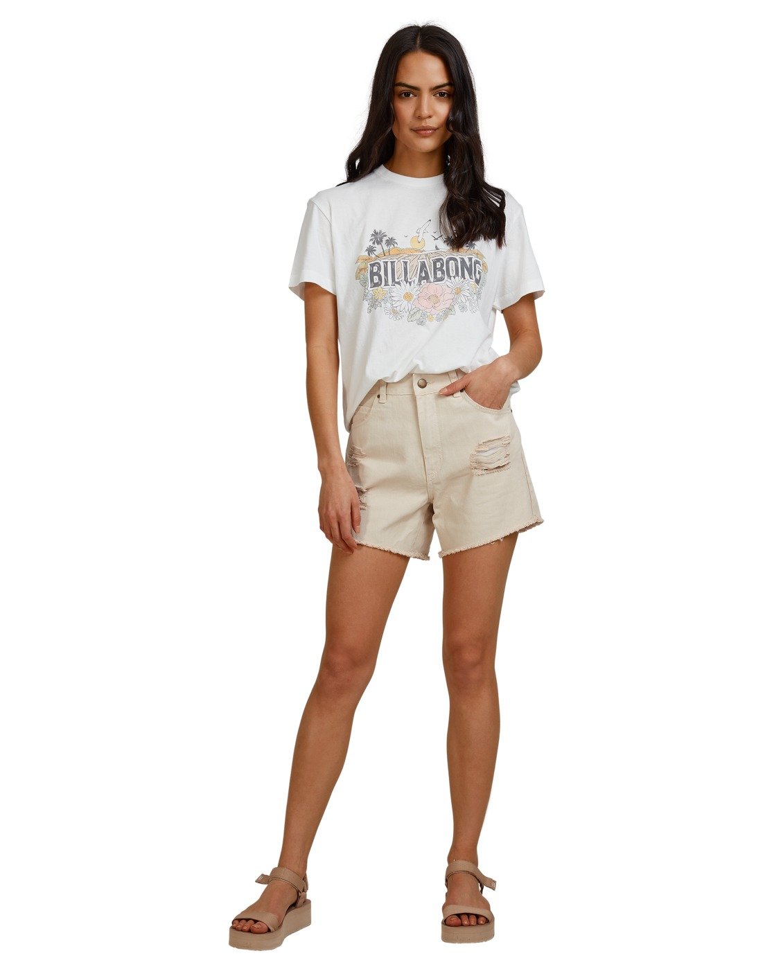 Billabong Babewave Tee Salt crystal