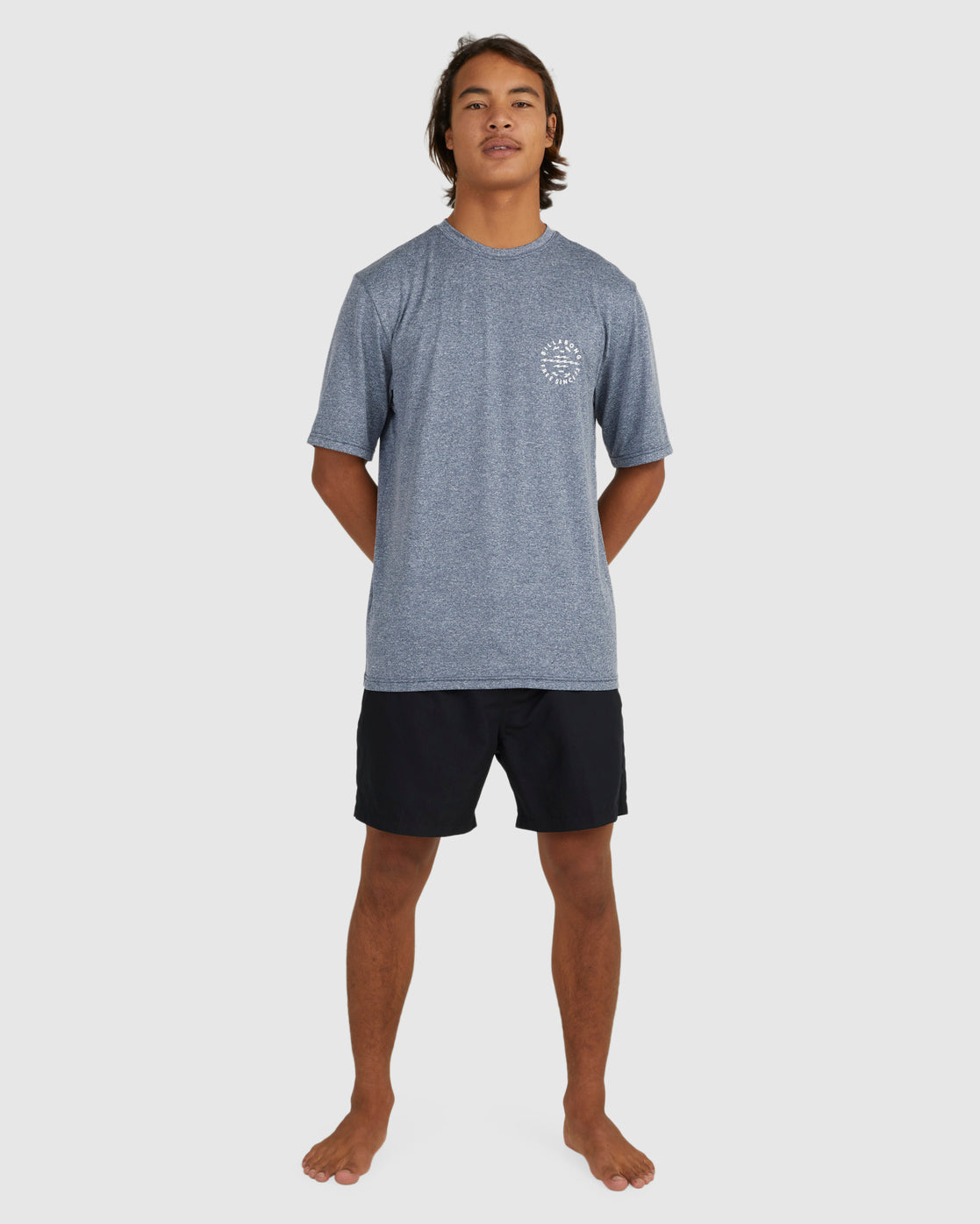 Billabong Big Wave Daz Rash Vest NAVY HEATHER