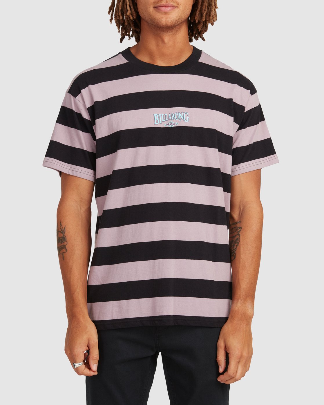 Billabong Billy Stripe T-Shirt PURPLE HAZE