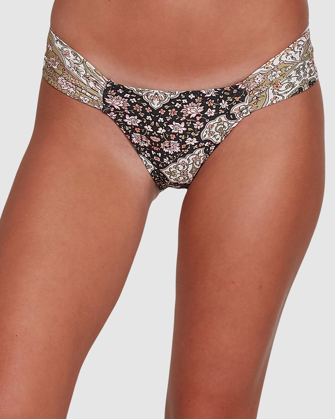 Billabong Bohemia Tab Side Tropic Bikini Bottoms Off black