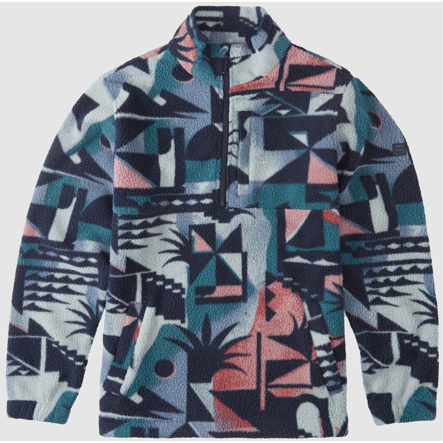Billabong Boundary Mock Neck Fleece Navy