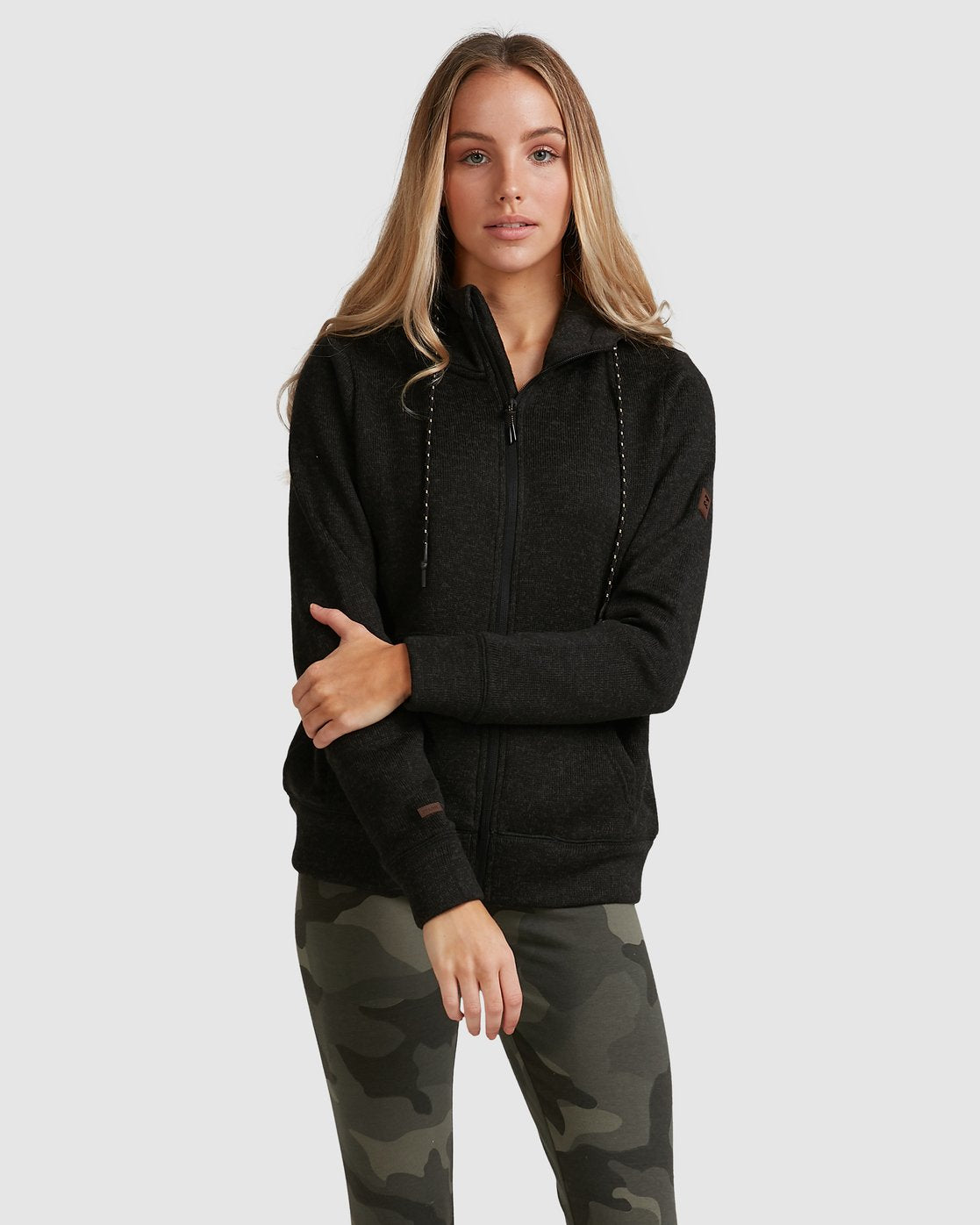 Billabong Boundary Zip Up Grey heather
