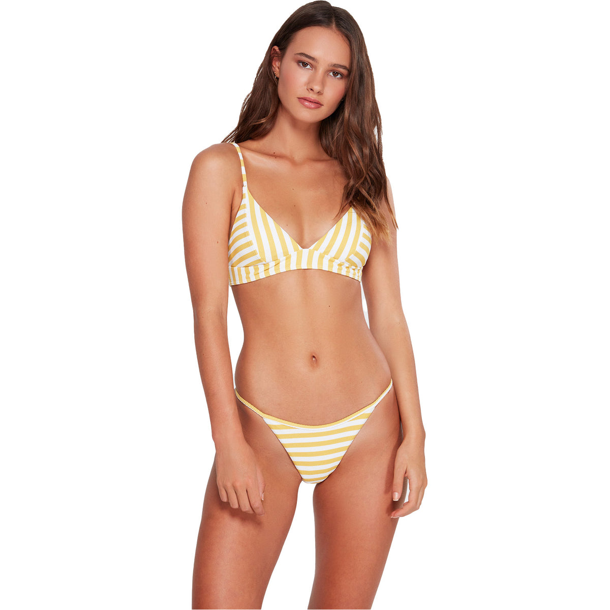Billabong Cassy Stripe Biarritz Hike Bikini Bottom