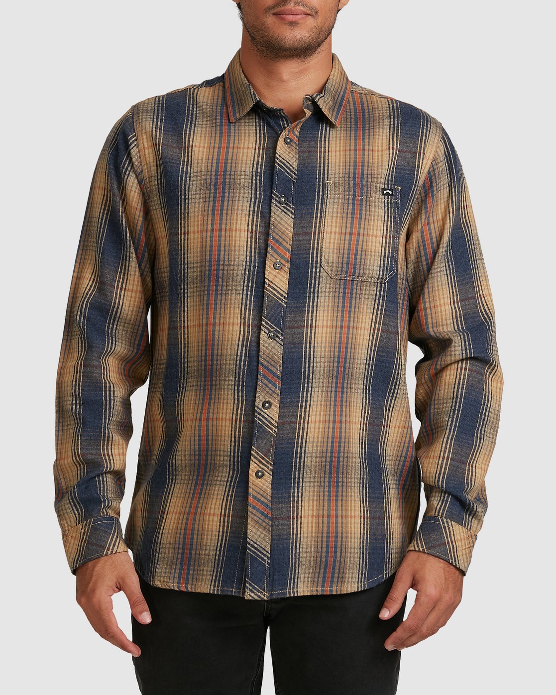 Billabong Coastline Flannel Long Sleeve Shirt Night
