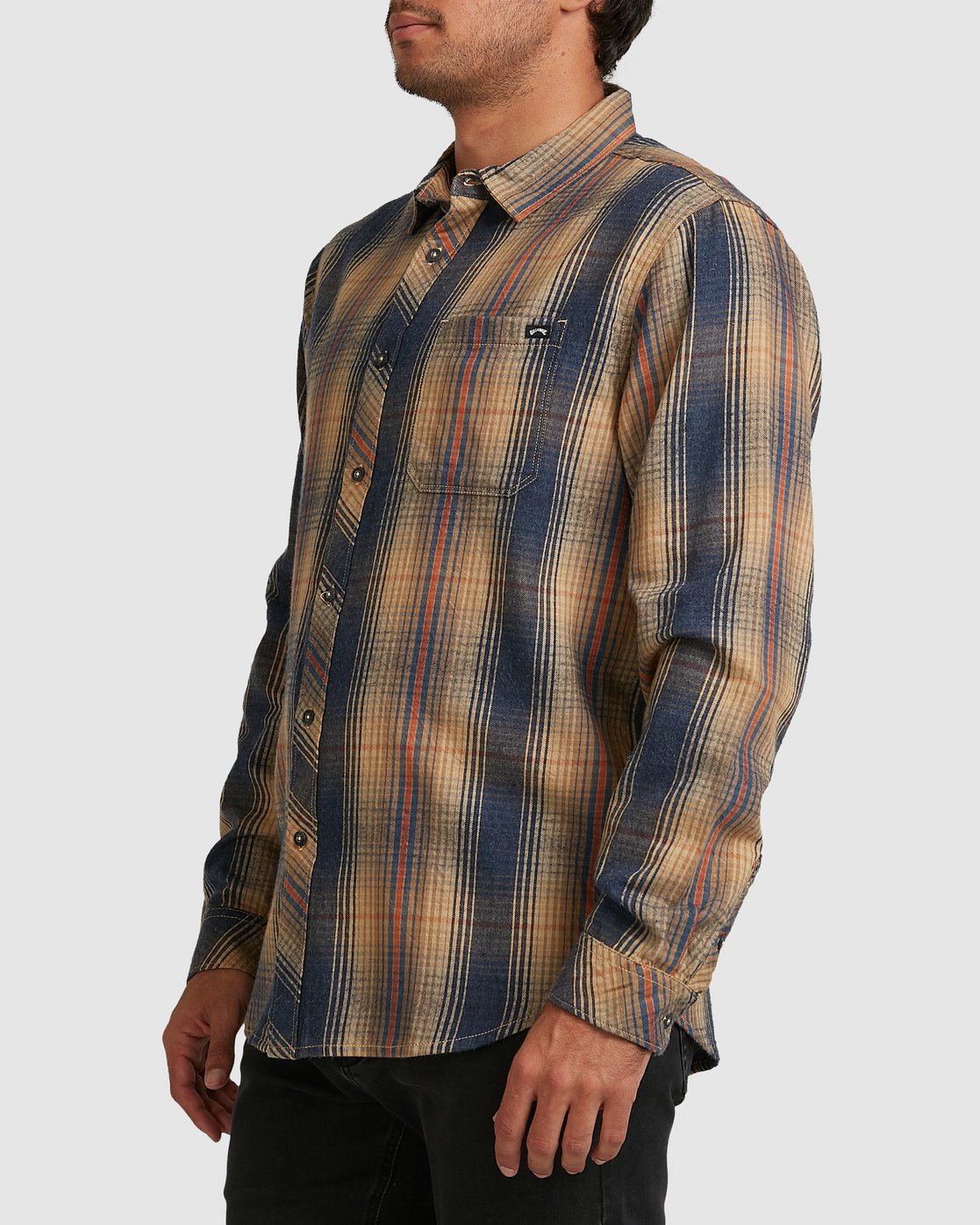 Billabong Coastline Flannel Long Sleeve Shirt Night