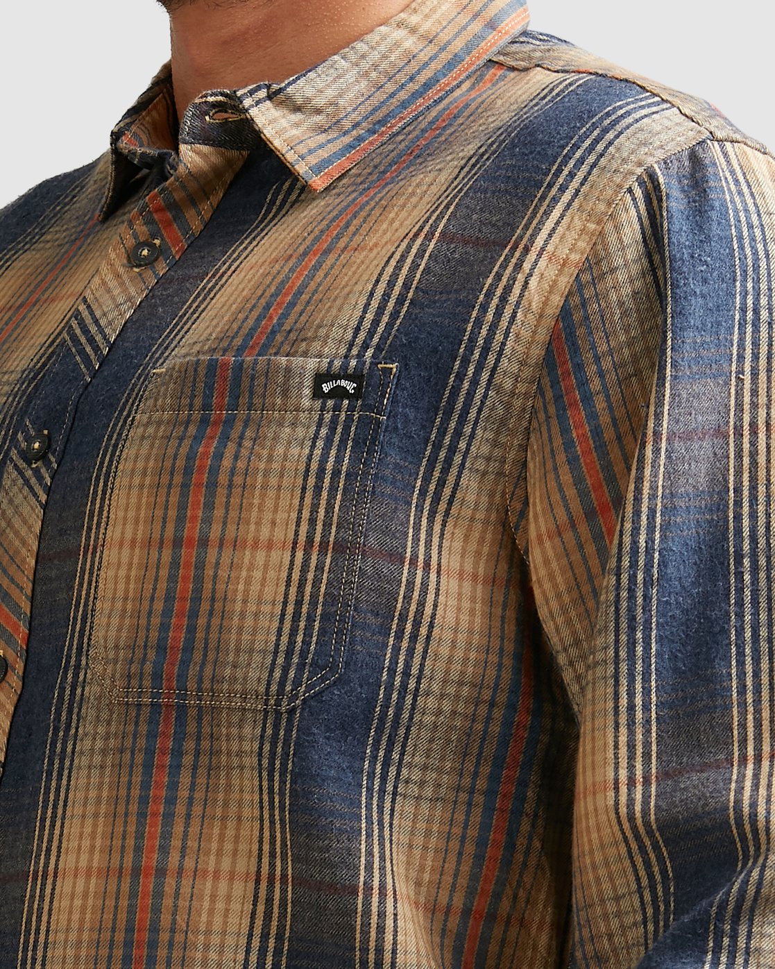 Billabong Coastline Flannel Long Sleeve Shirt Night