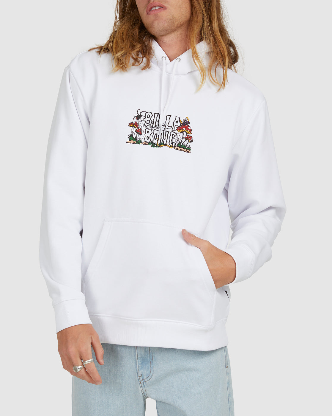 Billabong Creepy Pop Hoodie WHITE