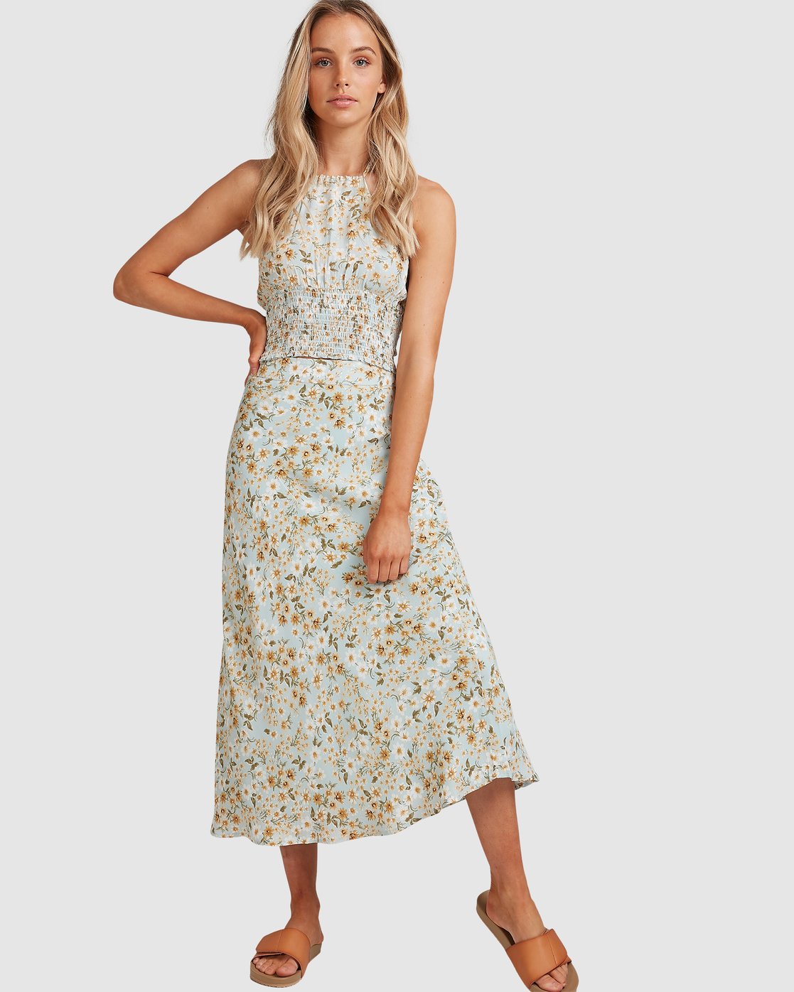 Billabong Del Mar Midi Skirt Pastel blue