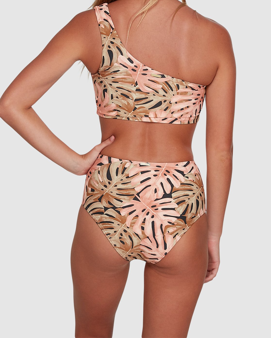 Billabong Hula Palm Hi Retro Bikini Bottom Off black