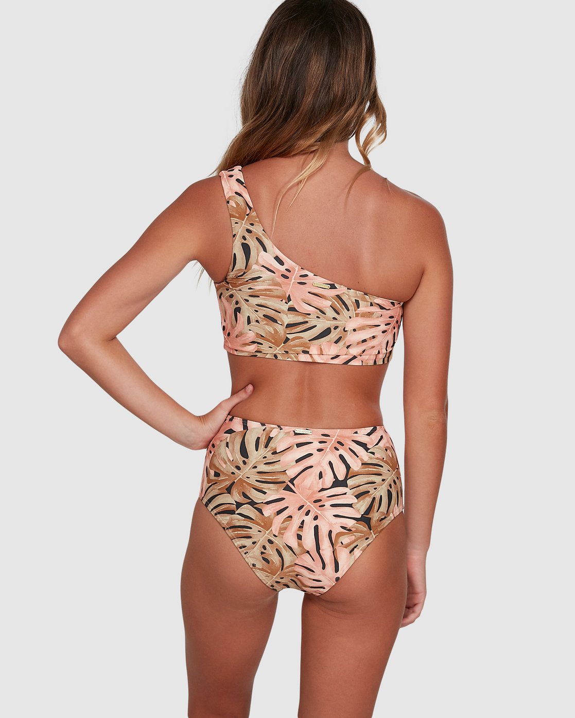 Billabong Hula Palm Hi Retro Bikini Bottom Off black