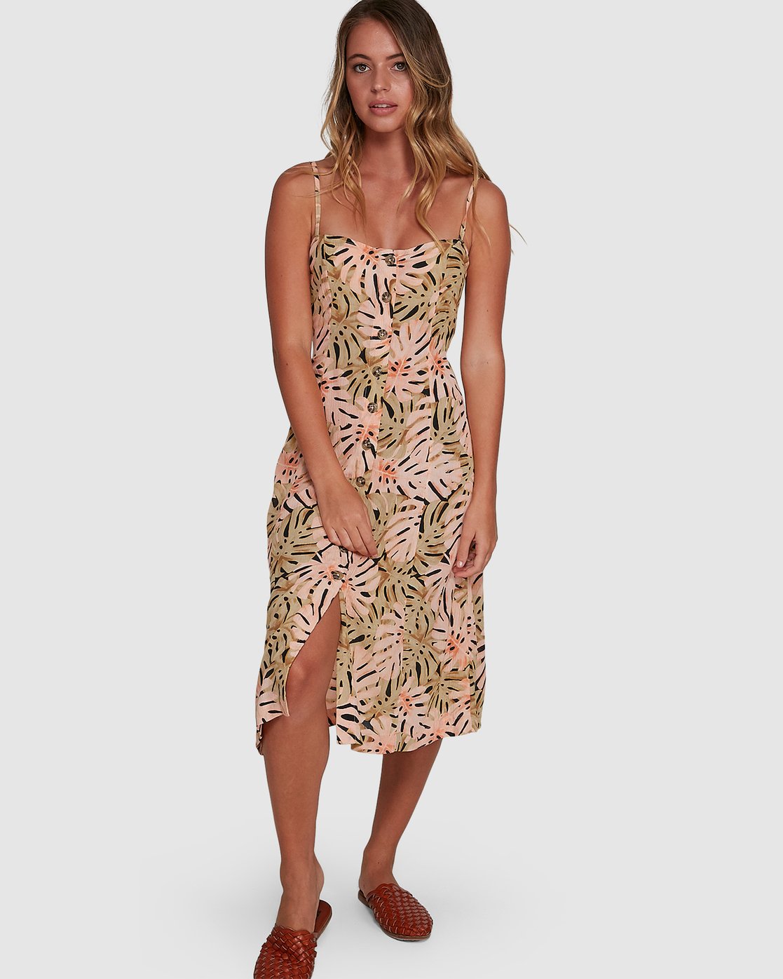 Billabong Hula Palm Paradiso Dress Off black