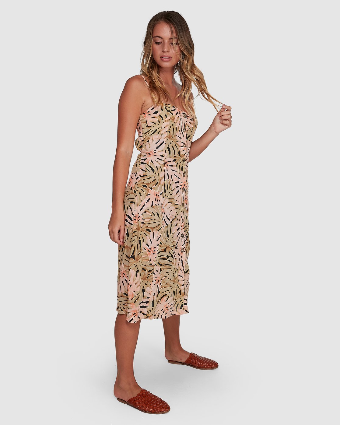 Billabong Hula Palm Paradiso Dress Off black