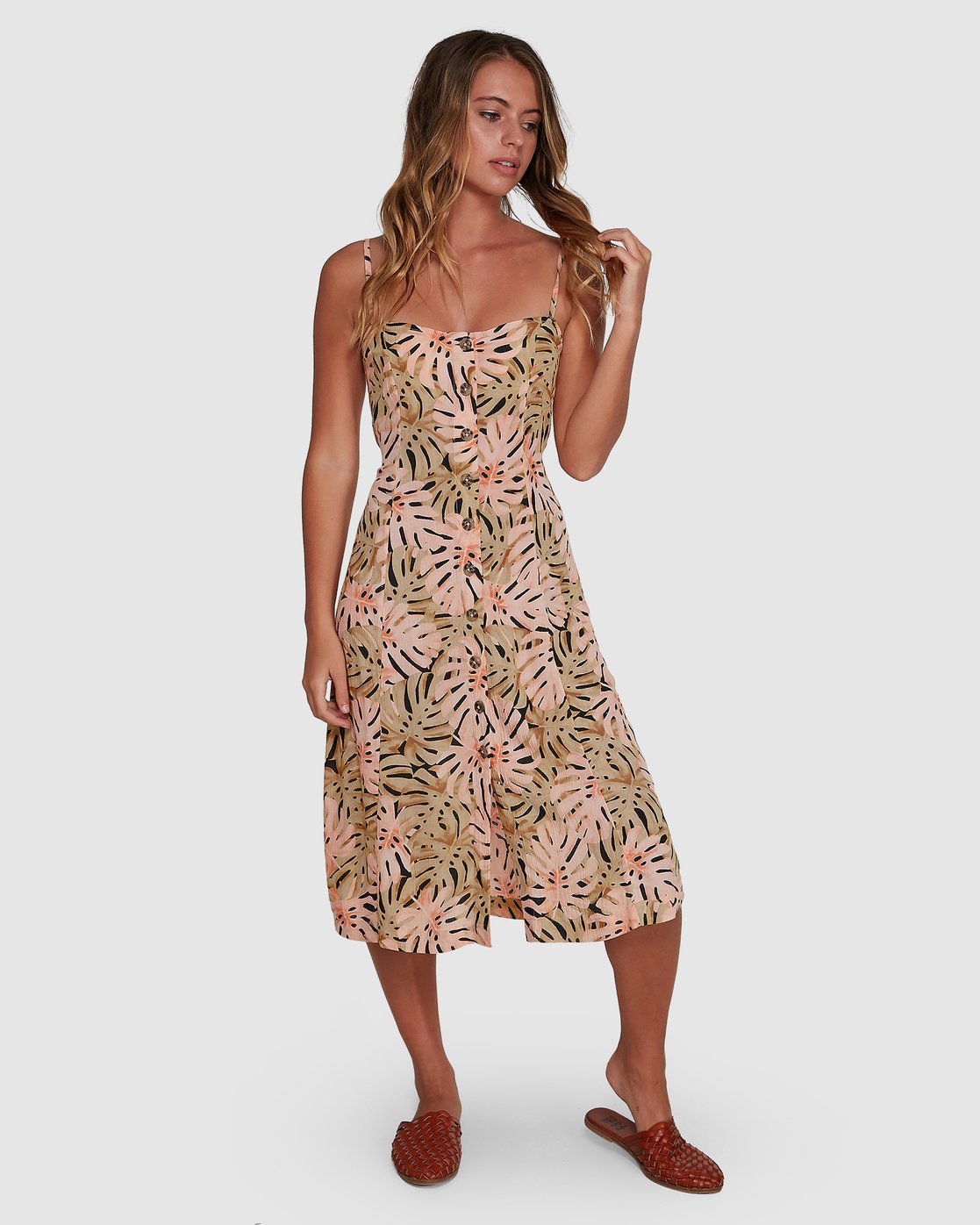 Billabong Hula Palm Paradiso Dress Off black
