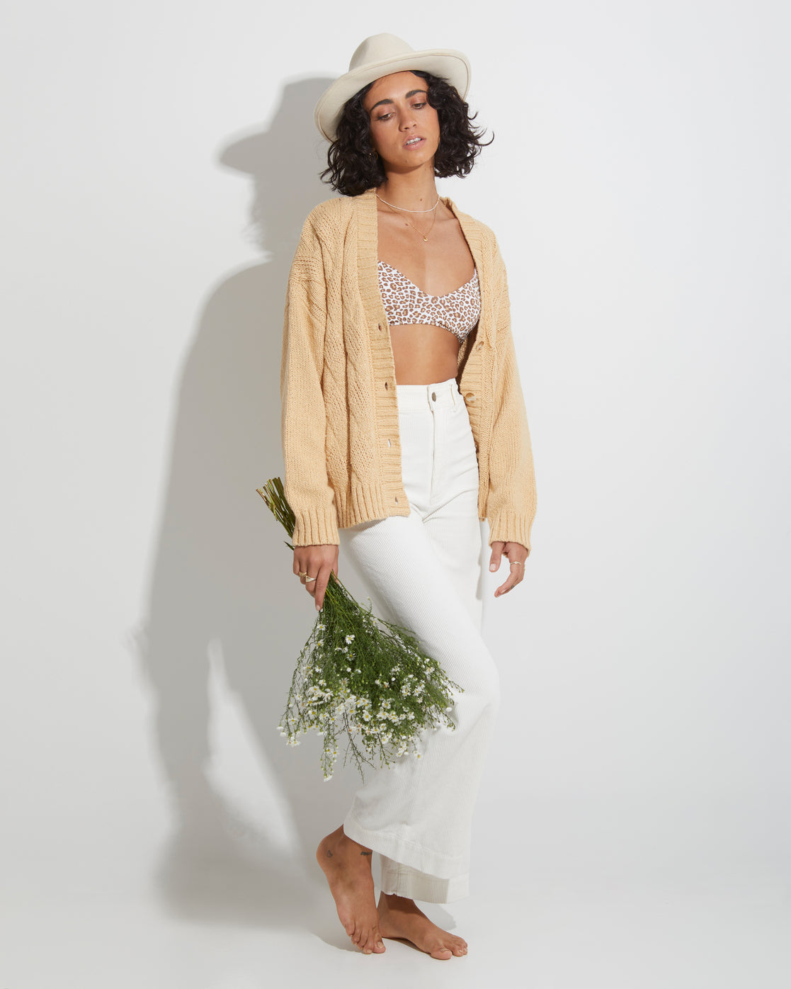Billabong Just Fine Cardigan DESERT SAND