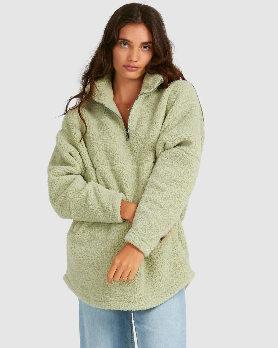 Billabong Keep Up Half Zip Crew Reseda