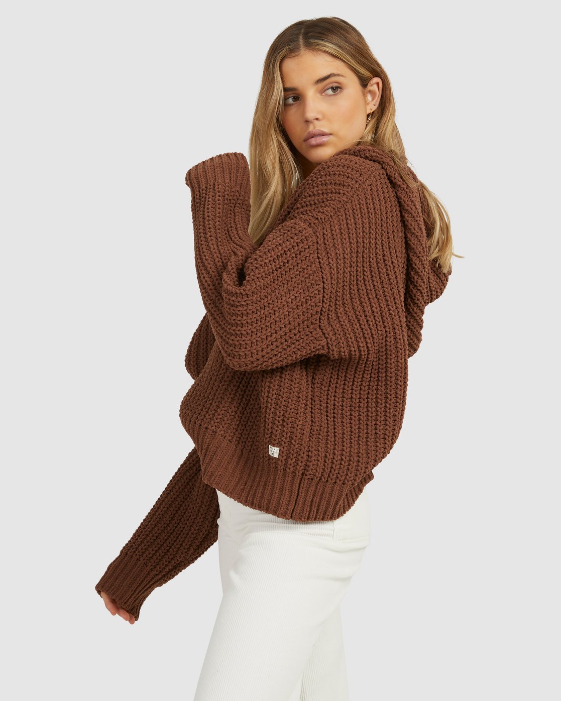 Billabong Nelly Hooded Sweater CHOCOLATE