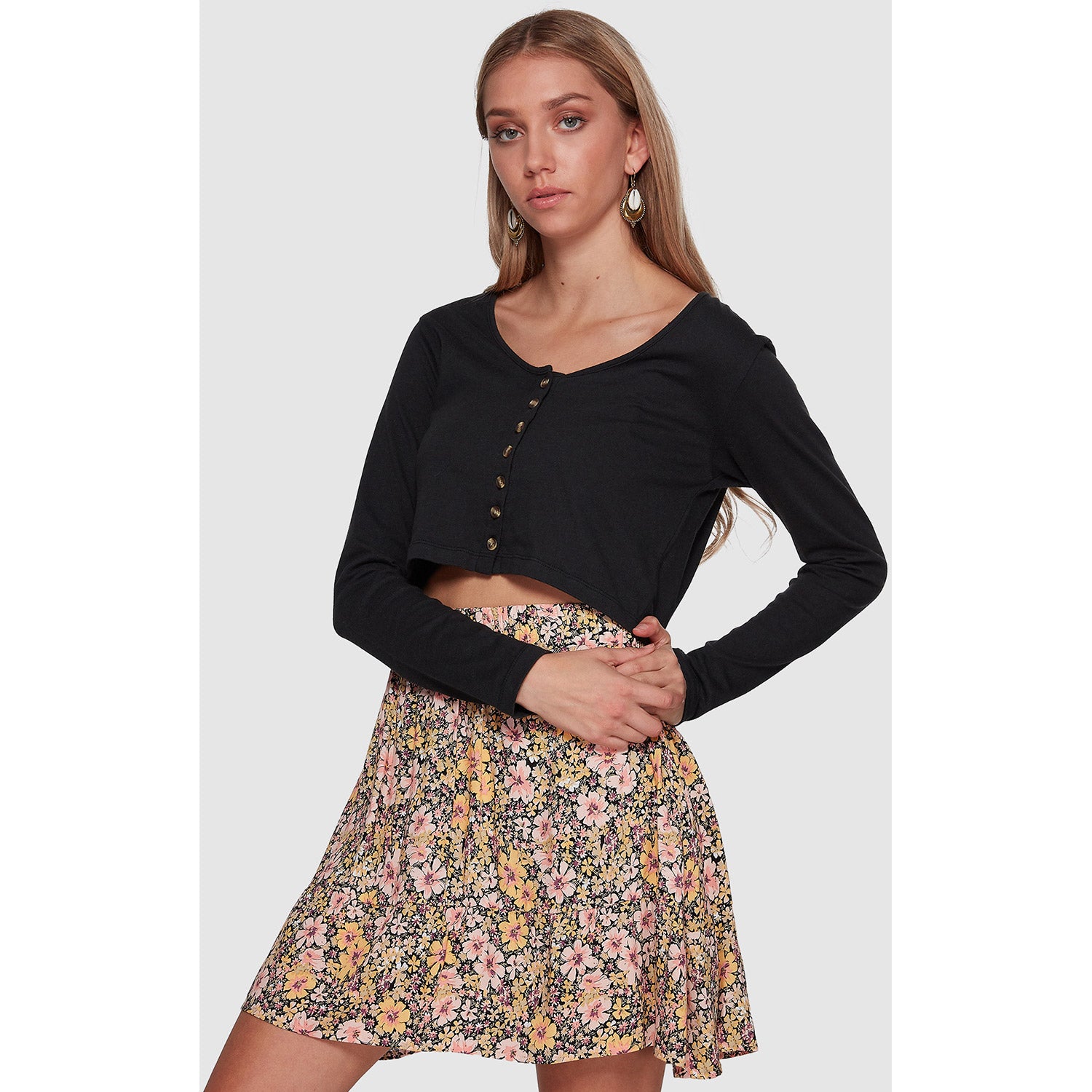 Quinn Button Top