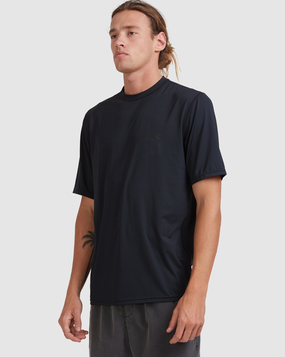 Billabong Single Arch Loose Fit Short Sleeve Rash Vest STEALTH