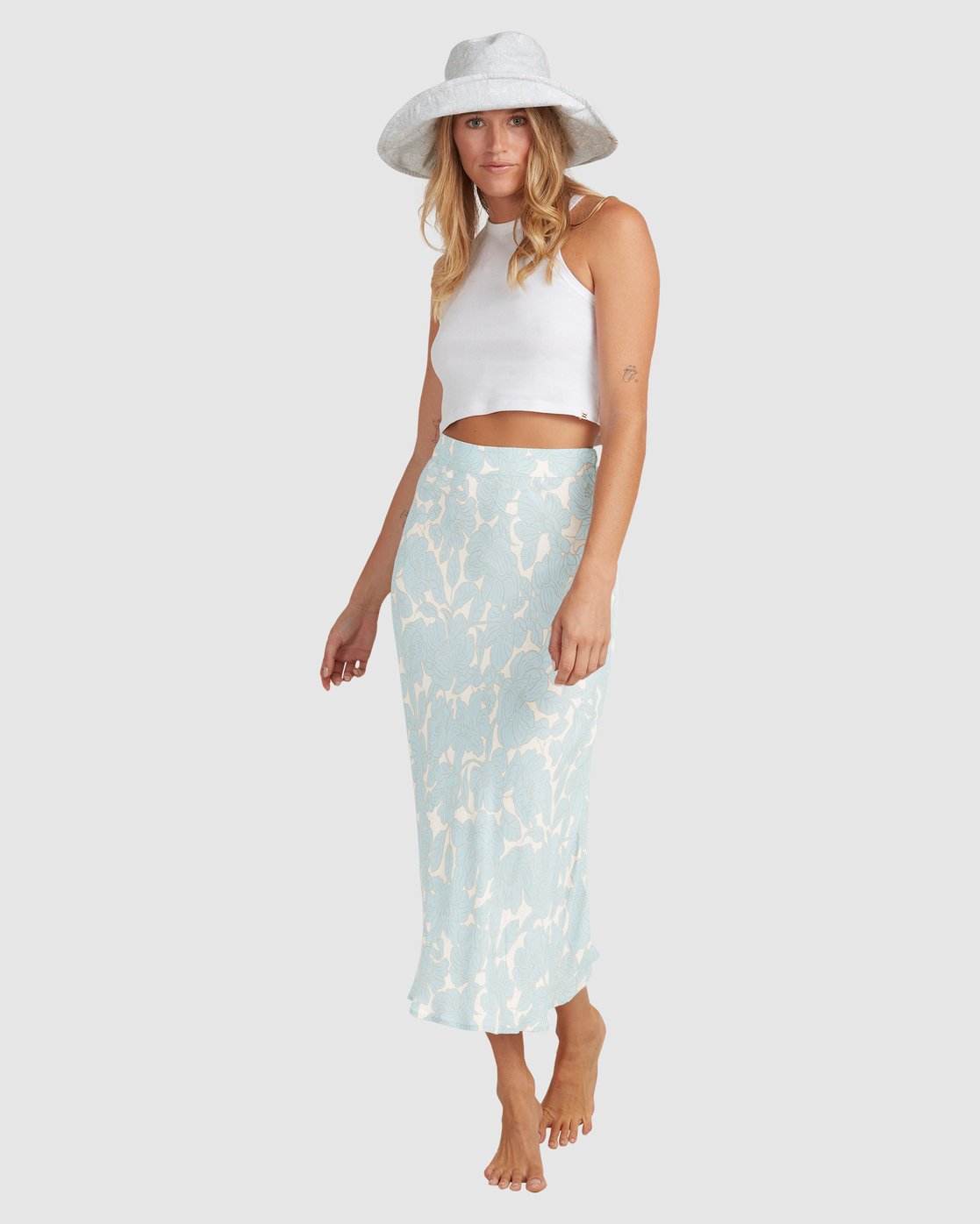 Billabong Soft Parade Midi Skirt CREAM