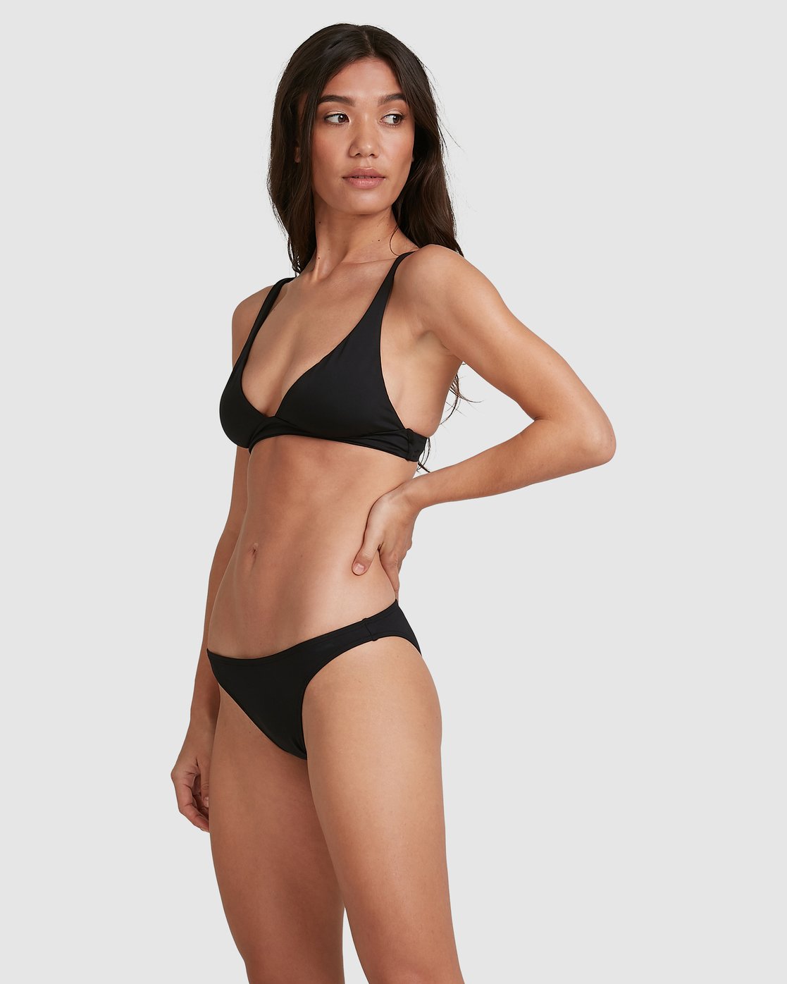 Billabong Sol Searcher Elongated Tri Bikini Top Black