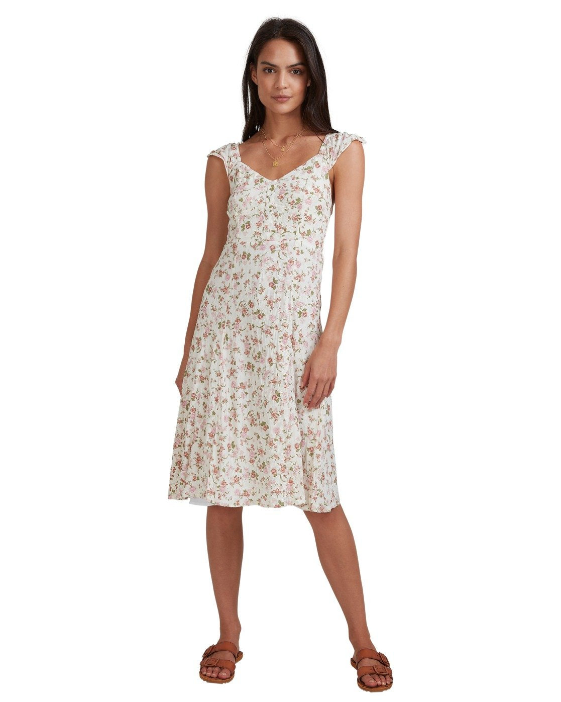 Billabong Songbird Midi Dress White