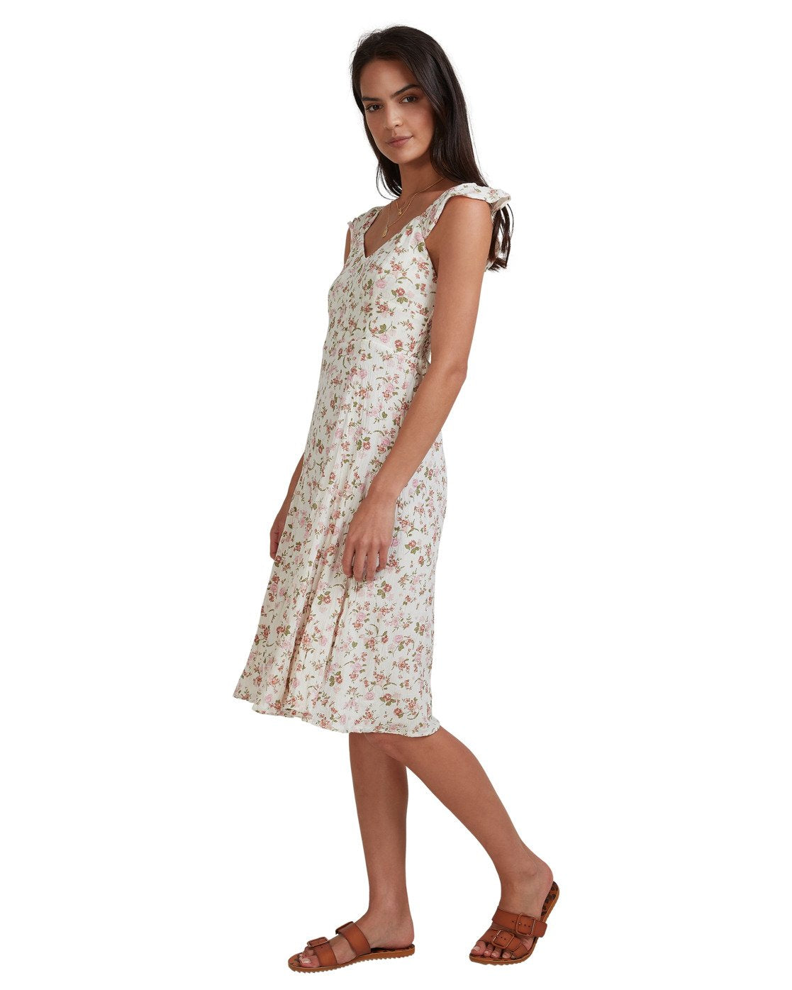 Billabong Songbird Midi Dress White