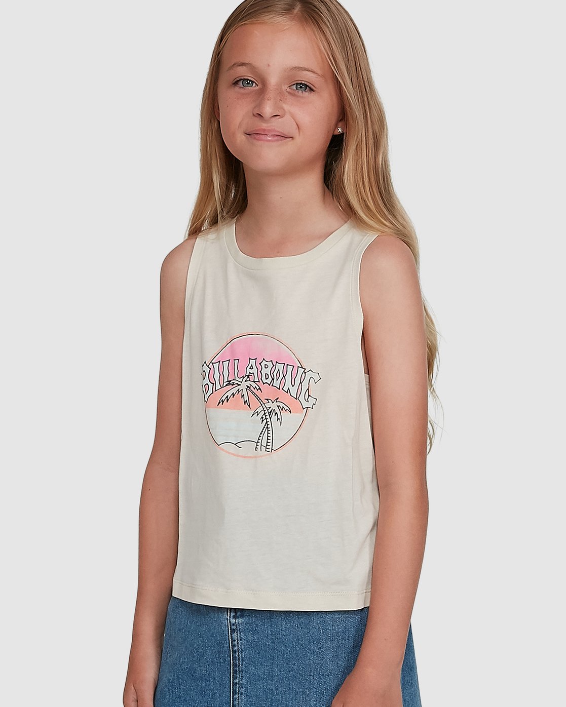 Billabong Sun Faded Tank White cap