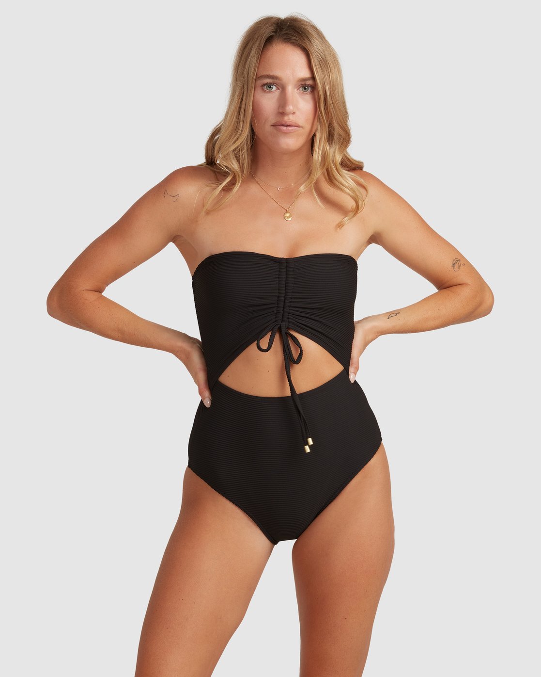 Billabong Tanlines Bandeau One Piece Black