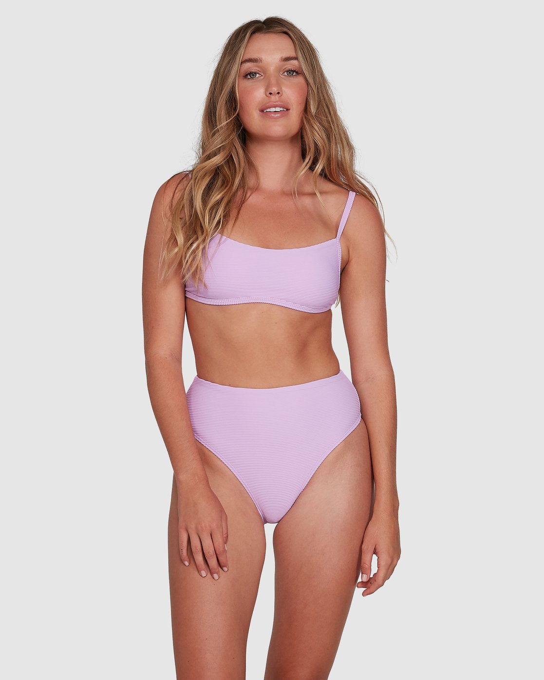 Billabong Tanlines High Maui Bikini Bottoms Lit up lilac