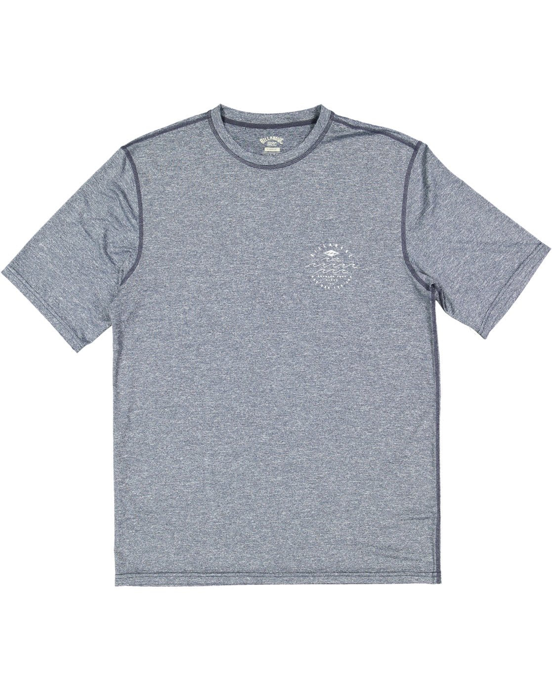 Billabong Wavey Davey Loose Fit Short Sleeve Rash Vest NAVY HEATHER