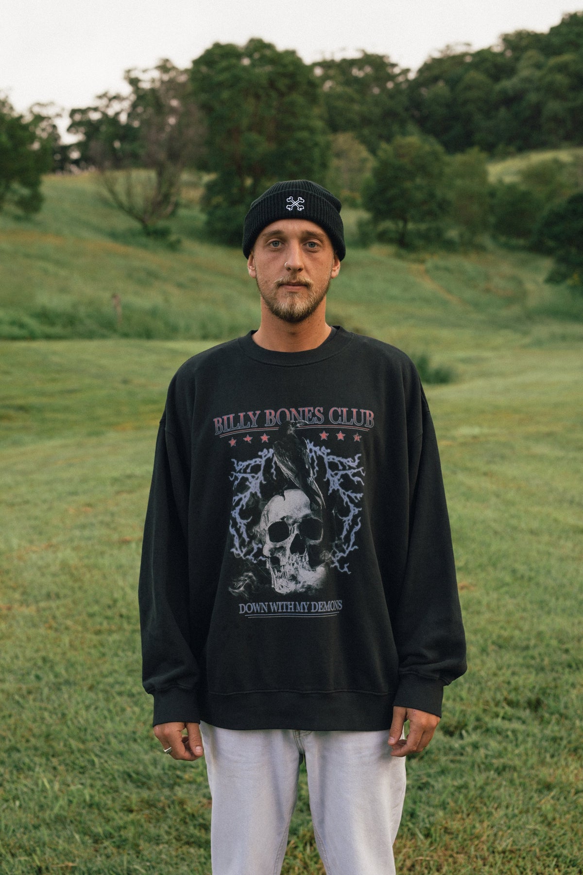 Billy Bones Down With Demons Crew - Vintage Black Vintage black