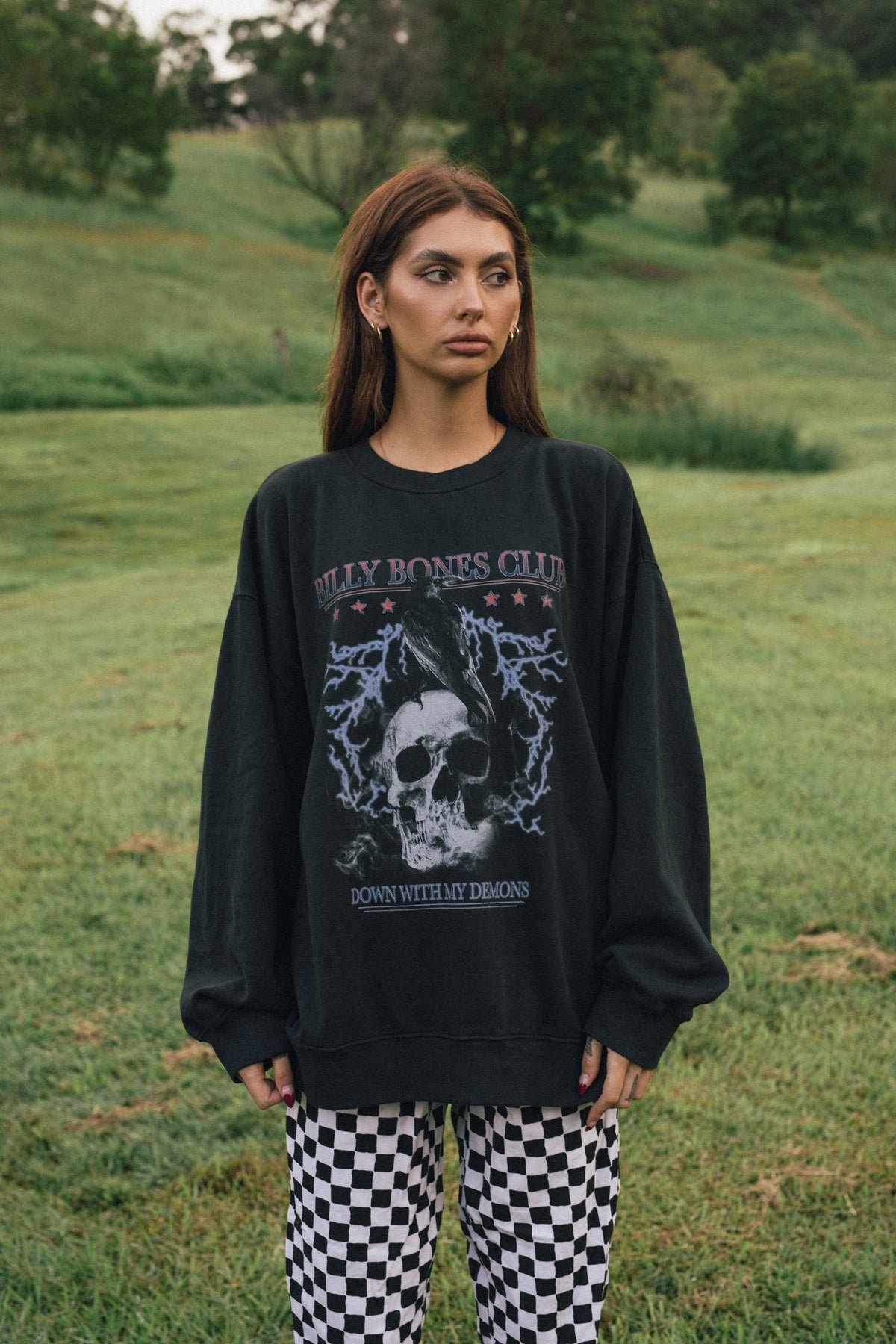 Billy Bones Down With Demons Crew - Vintage Black Vintage black