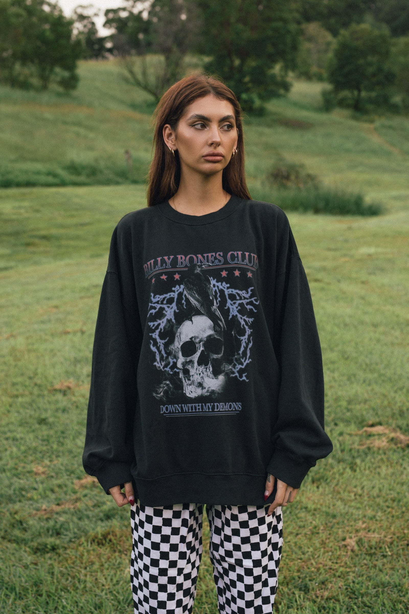 Billy Bones Down With Demons Crew - Vintage Black Vintage black
