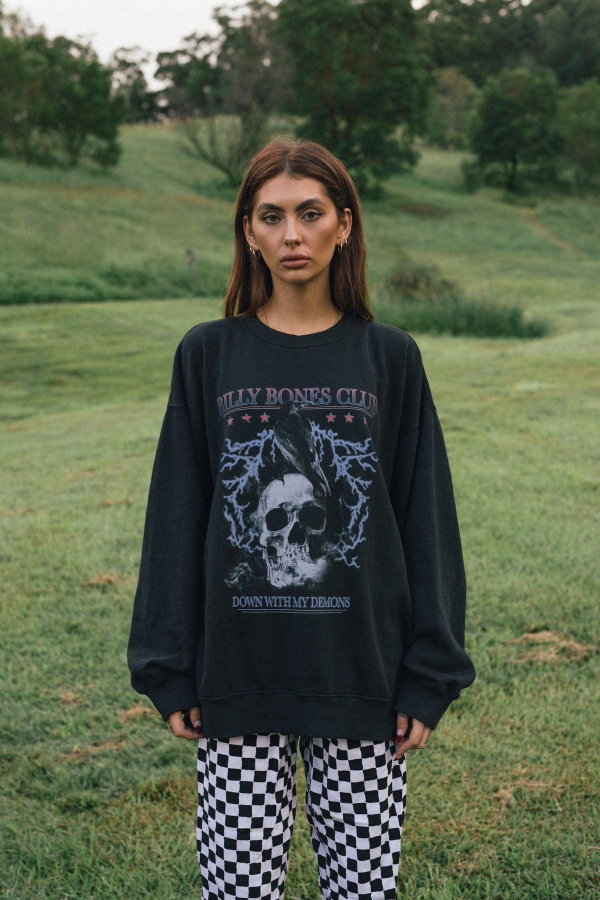 Billy Bones Down With Demons Crew - Vintage Black Vintage black