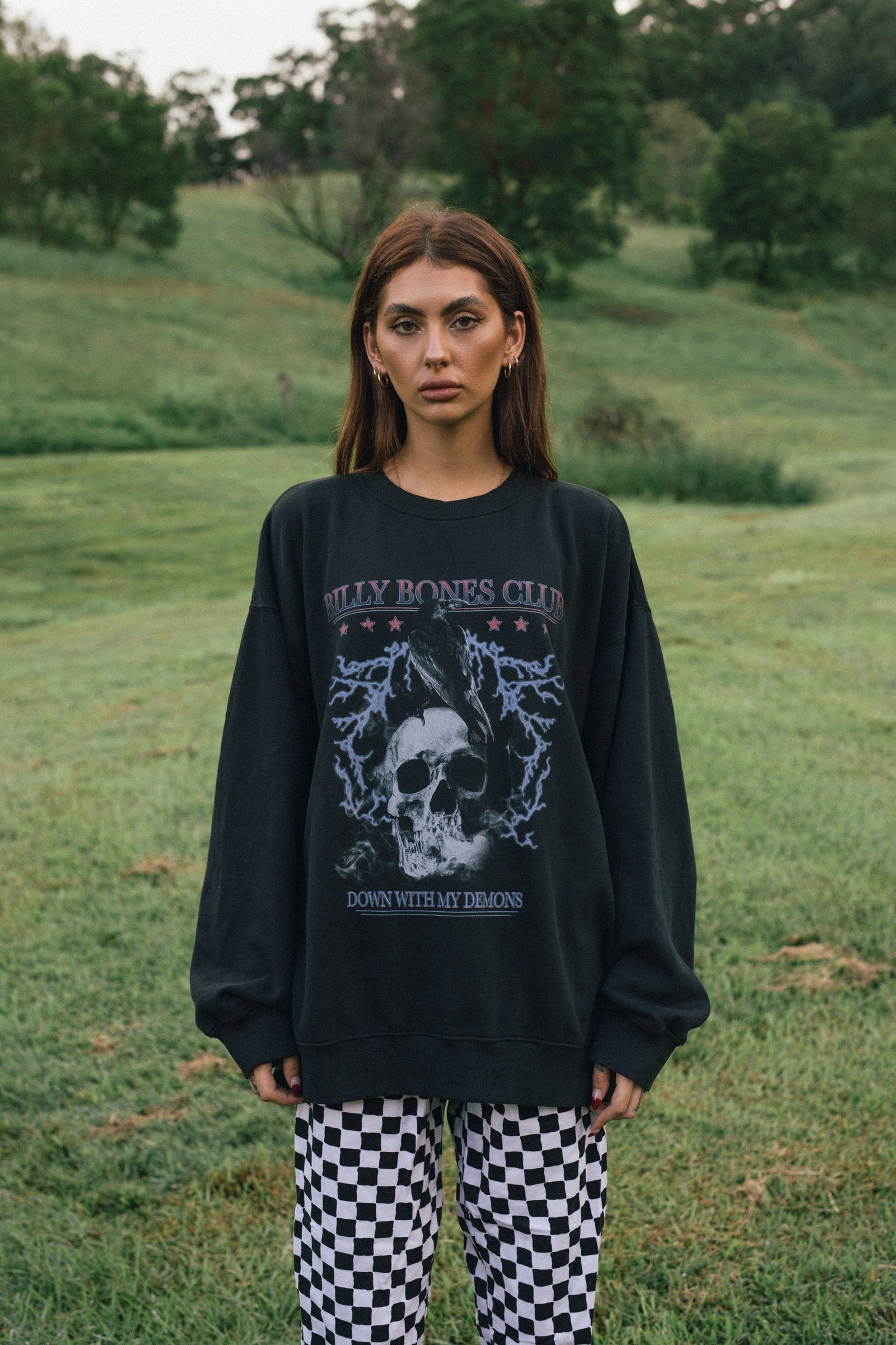 Billy Bones Down With Demons Crew - Vintage Black Vintage black