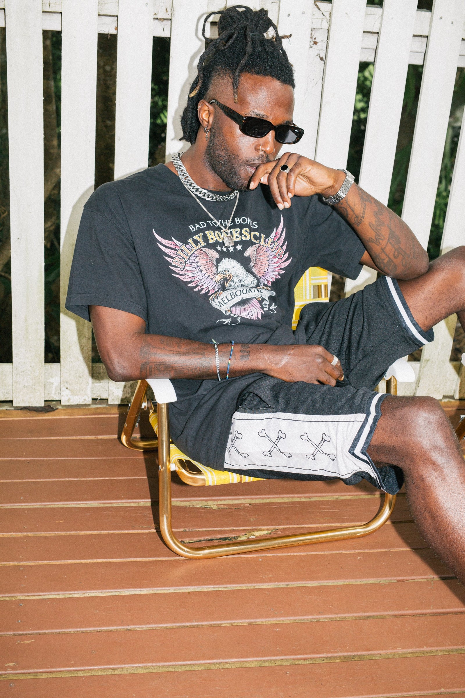 Billy Bones The Purple Eagle Tee - Vintage Black Vintage black