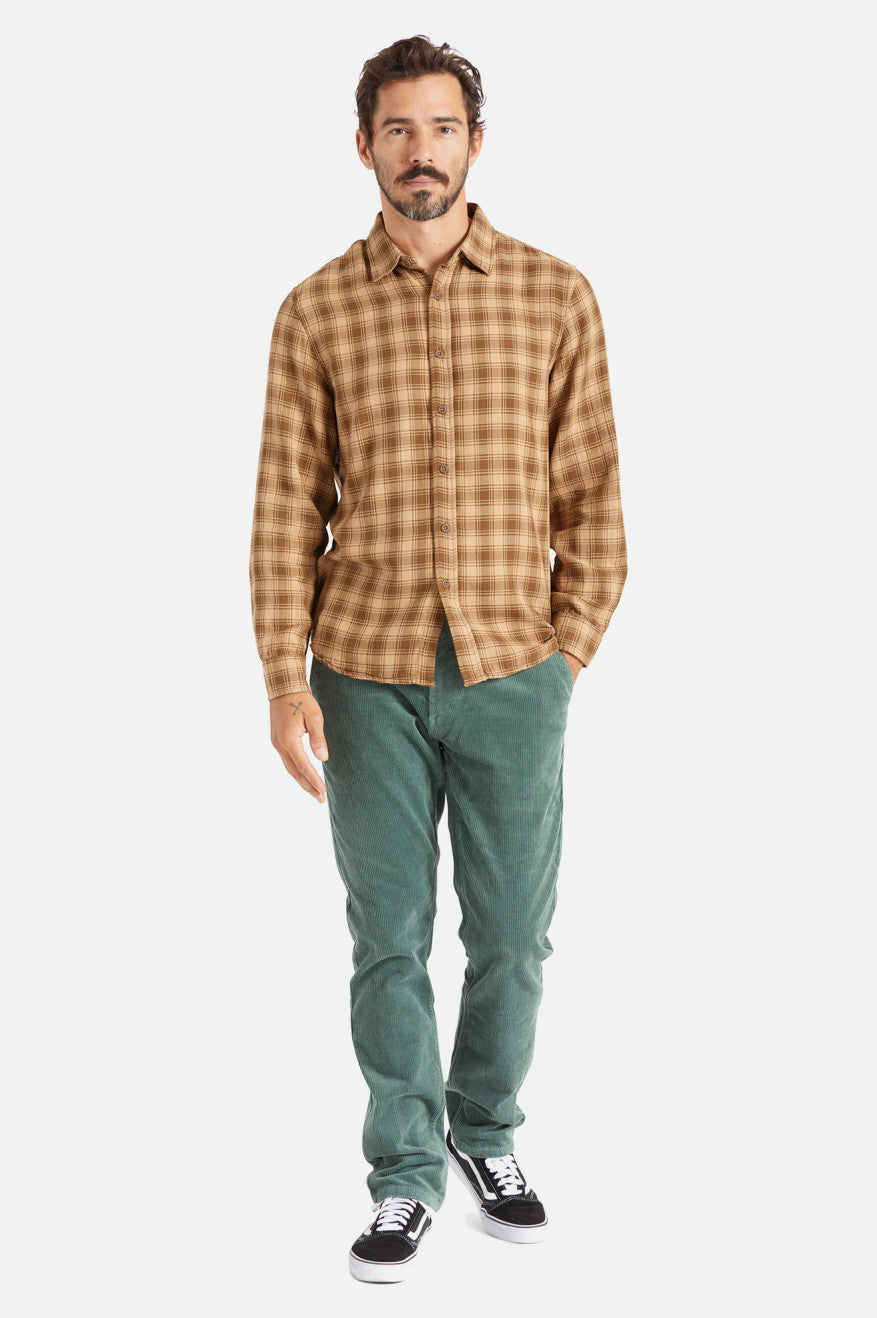 Brixton Cruz Soft Weave L/S Flannel Mojave/Deep Palm