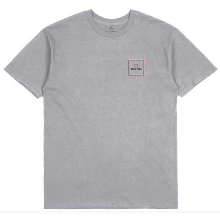 Brixton Alpha Block Standard Tee Silver