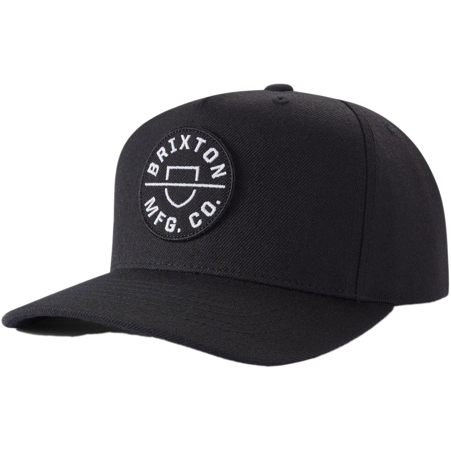 Brixton Crest C MP Snapback Cap Black