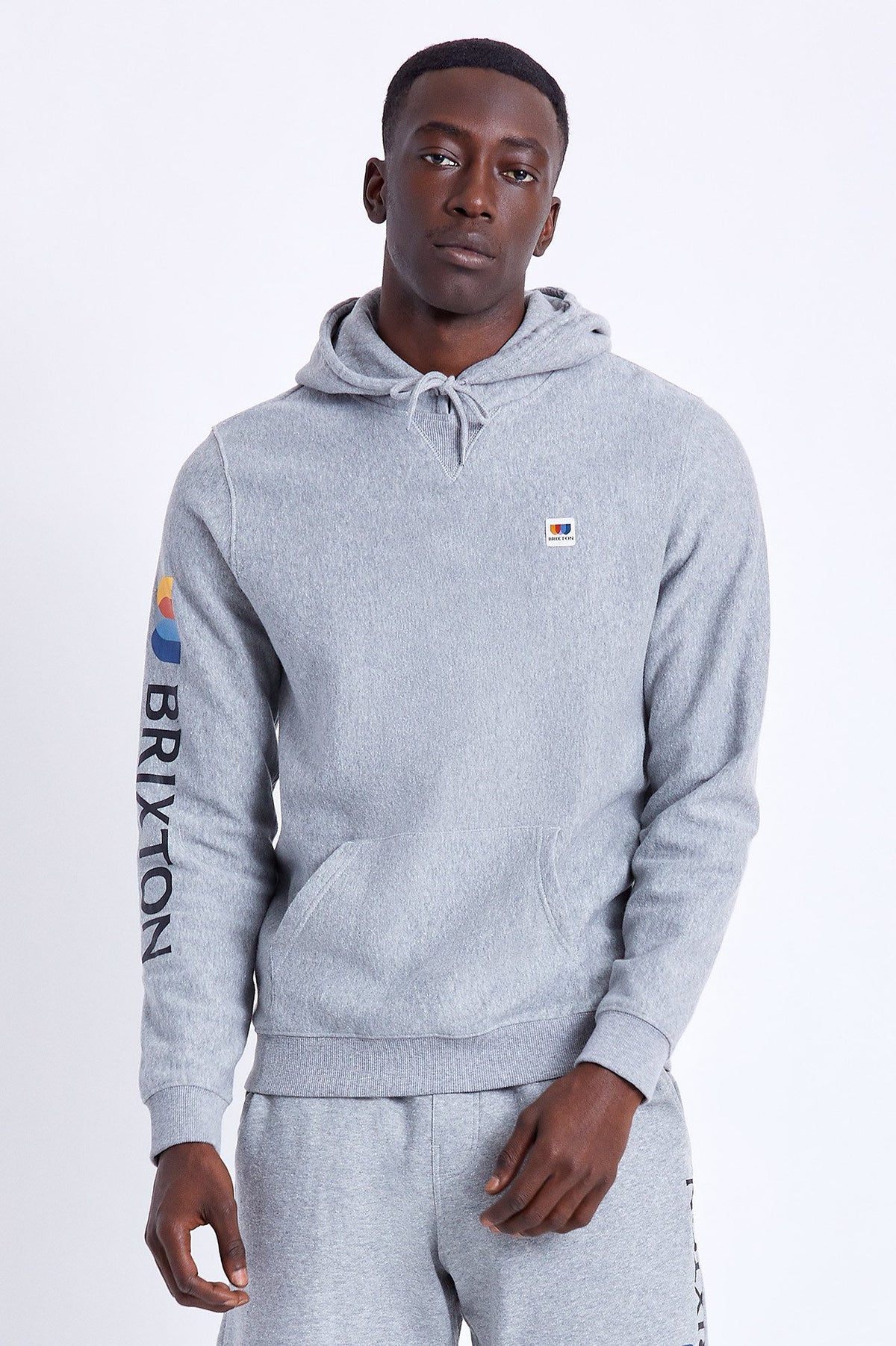 Brixton Stem Crossover Hood Heather grey