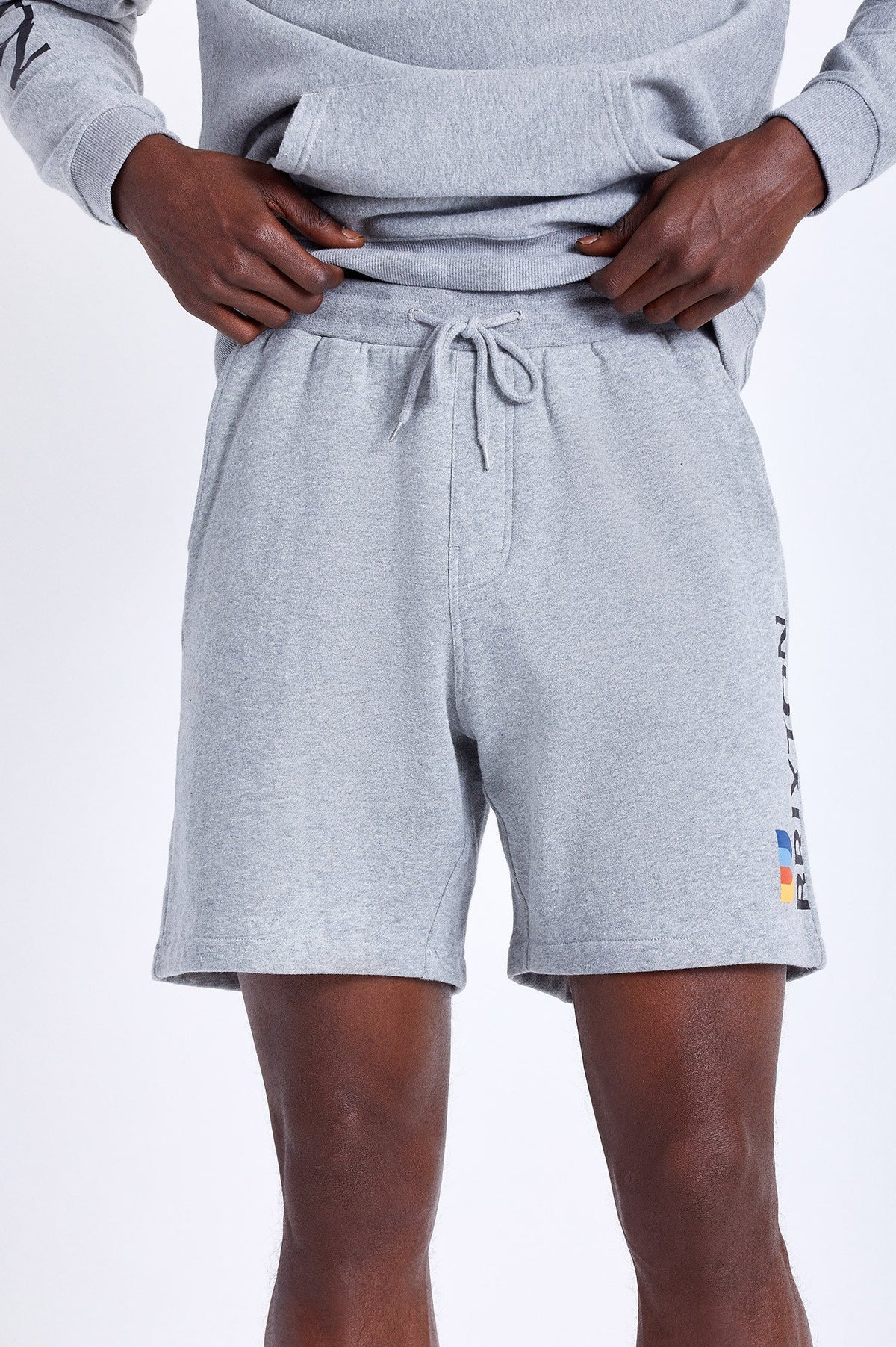 Brixton Stem Fleece Crossover Short Heather grey