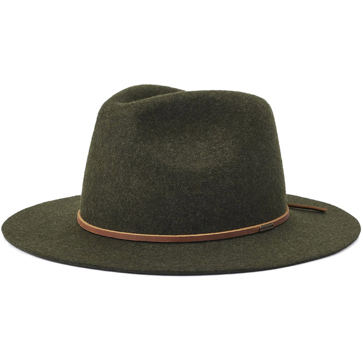 Brixton Wesley Fedora Heather Moss / Brown Mix