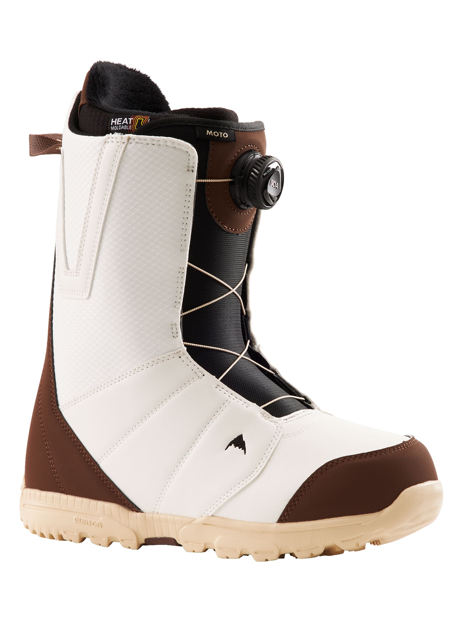 Burton Moto BOA® Snowboard Boot 2022 White / brown