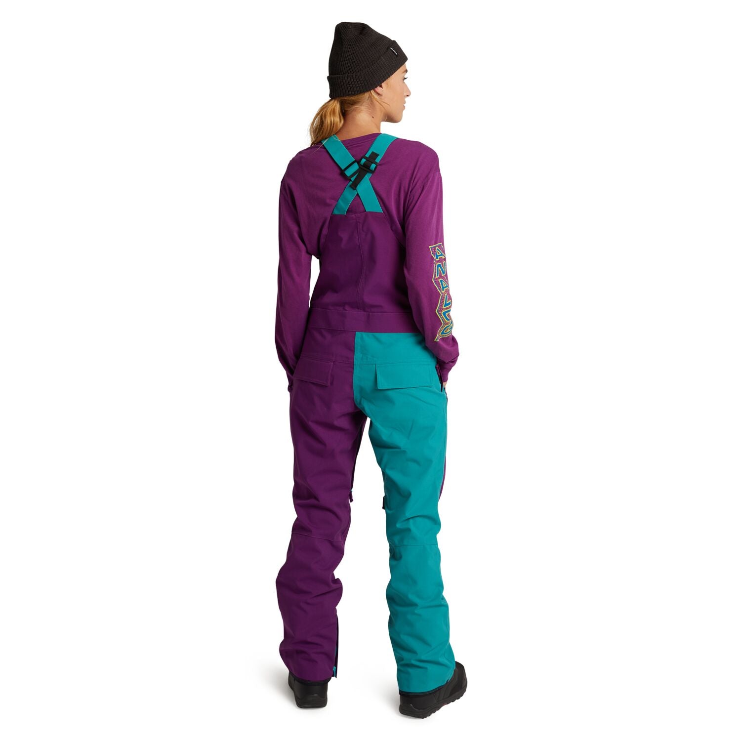 Burton Analog Ice Out Bib Snowboard Pant 2020  Safari / Green-Blue Slate / Charisma