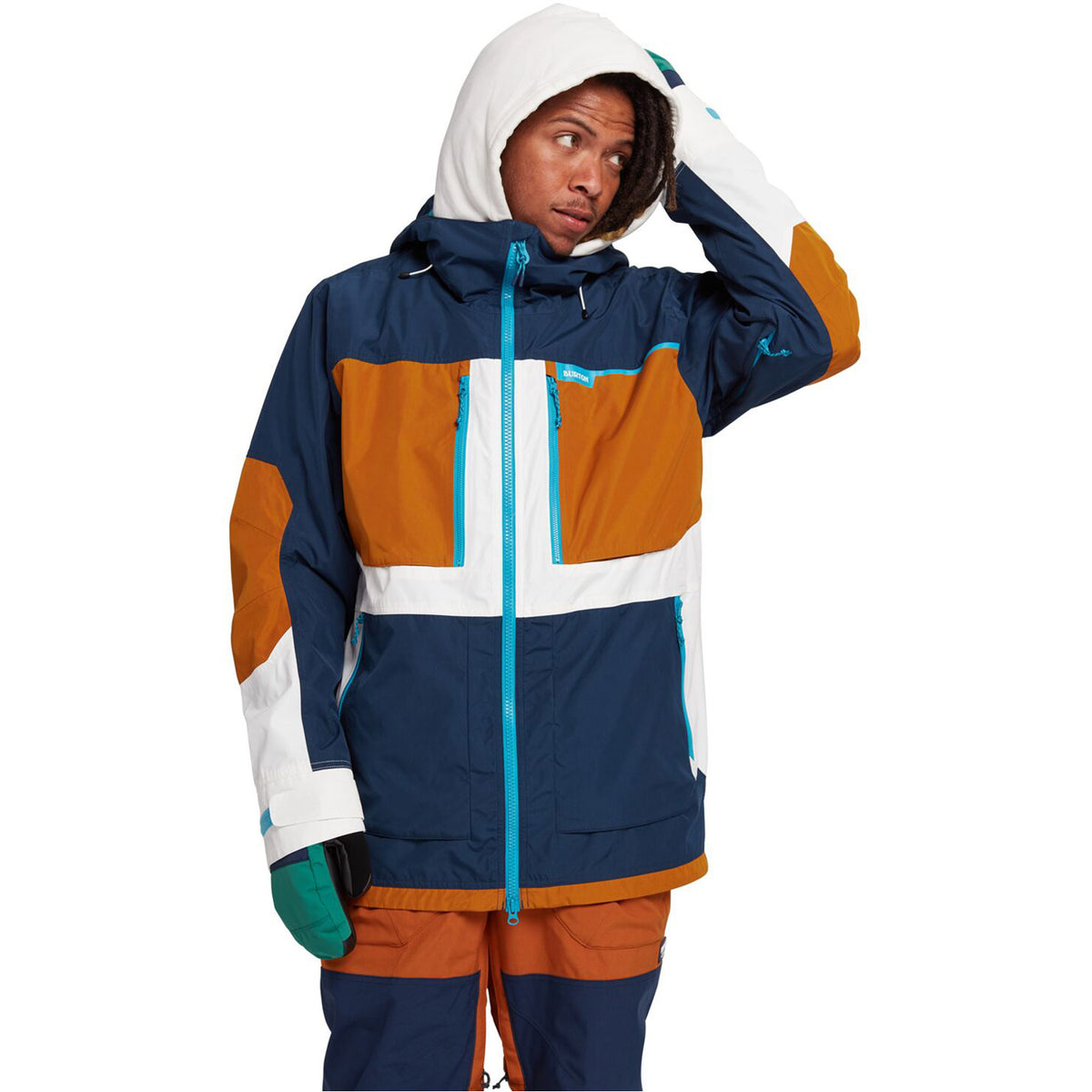 Burton Frostner Snowboard Jacket 2021 Dress Blue / True Penny