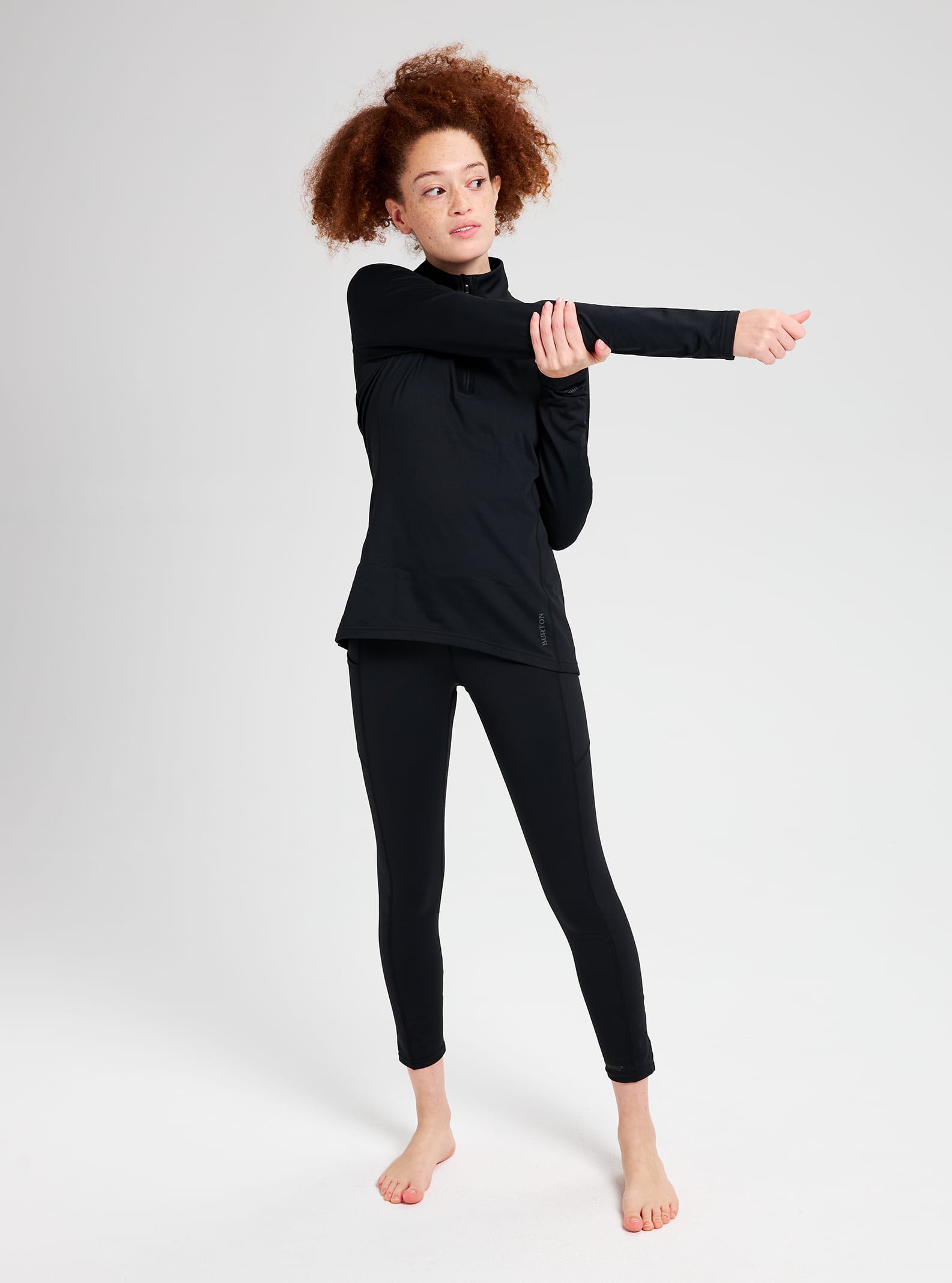 Burton Heavyweight X Base Layer Quarter-Zip 2022 True black